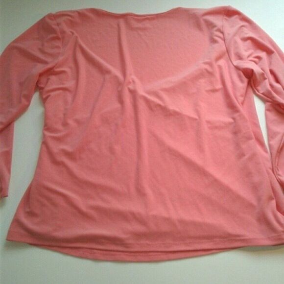 Maternity/nursing top Sz Large Peach/Coral - Picture 4 of 5
